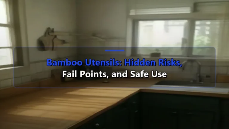 Bamboo Utensils: Hidden Risks, Fail Points, and Safe Use