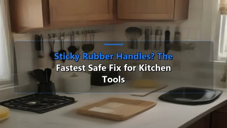 Sticky Rubber Handles? The Fastest Safe Fix for Kitchen Tools