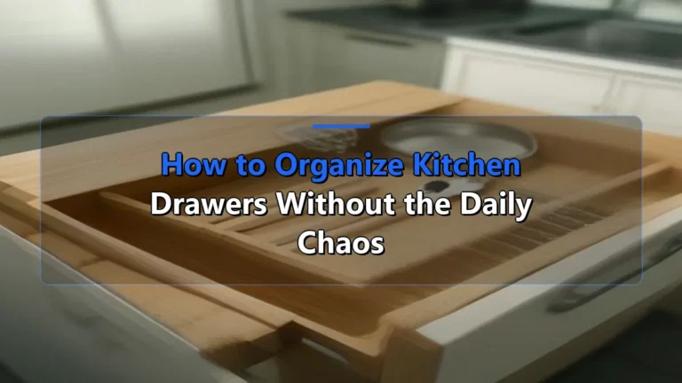 How to Organize Kitchen Drawers Without the Daily Chaos