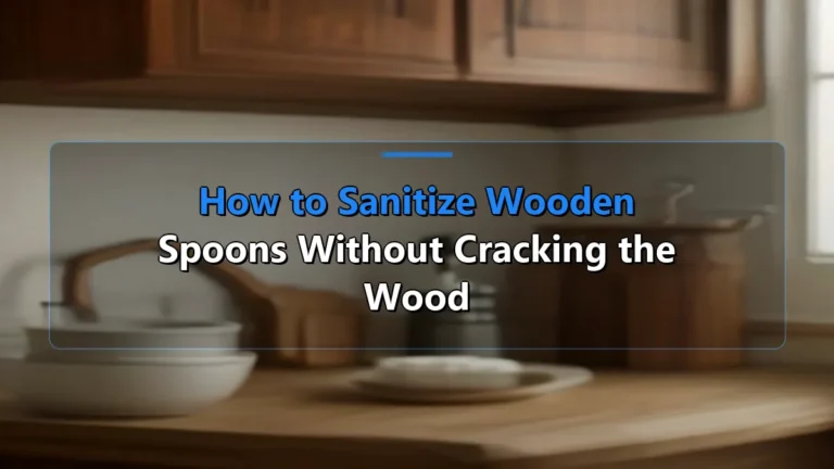 How to Sanitize Wooden Spoons Without Cracking the Wood