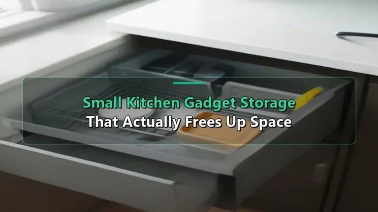 Small Kitchen Gadget Storage That Actually Frees Up Space