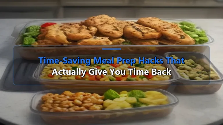 Time-Saving Meal Prep Hacks That Actually Give You Time Back